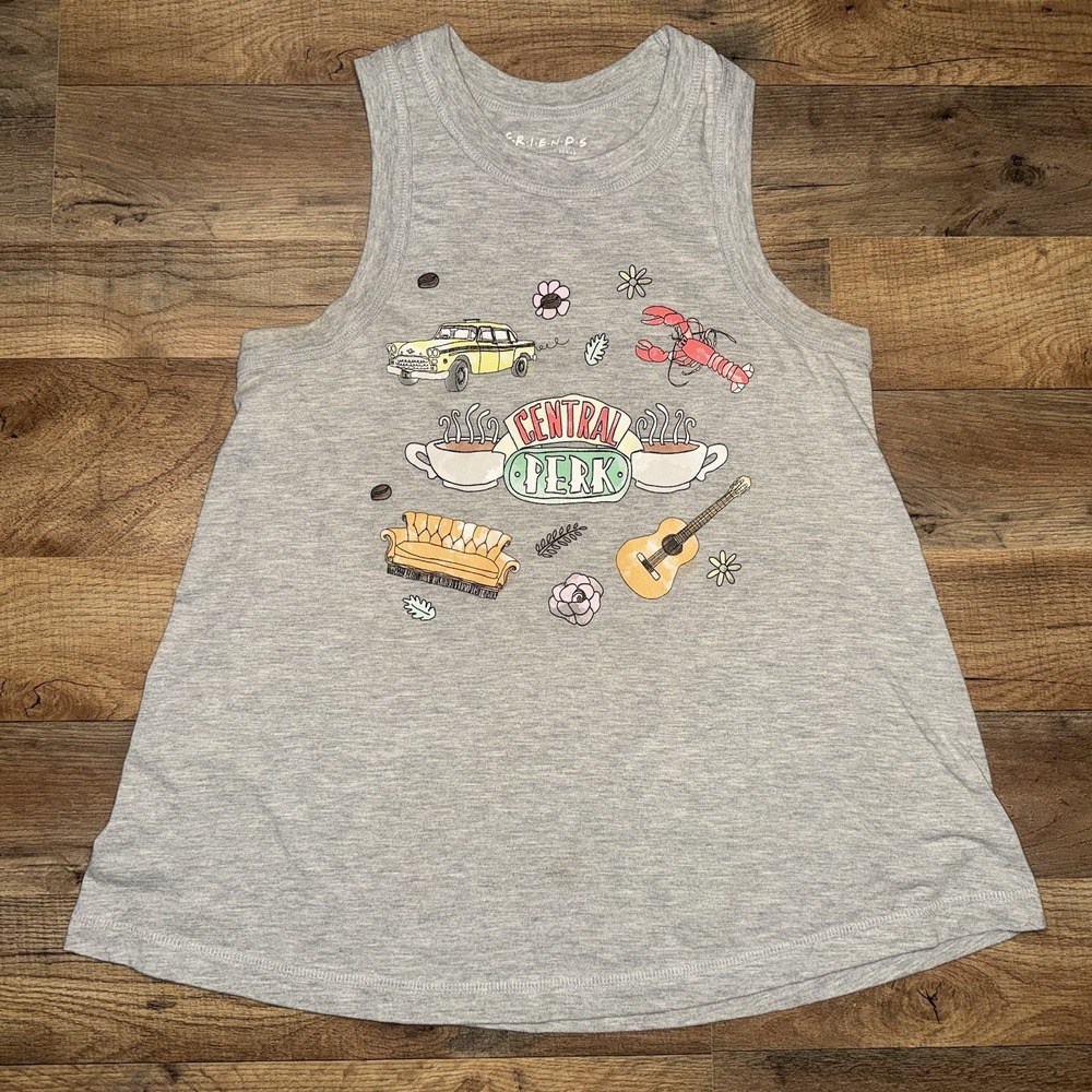 Friends Central Perk Women's Tank Top Shirt Gray Size M